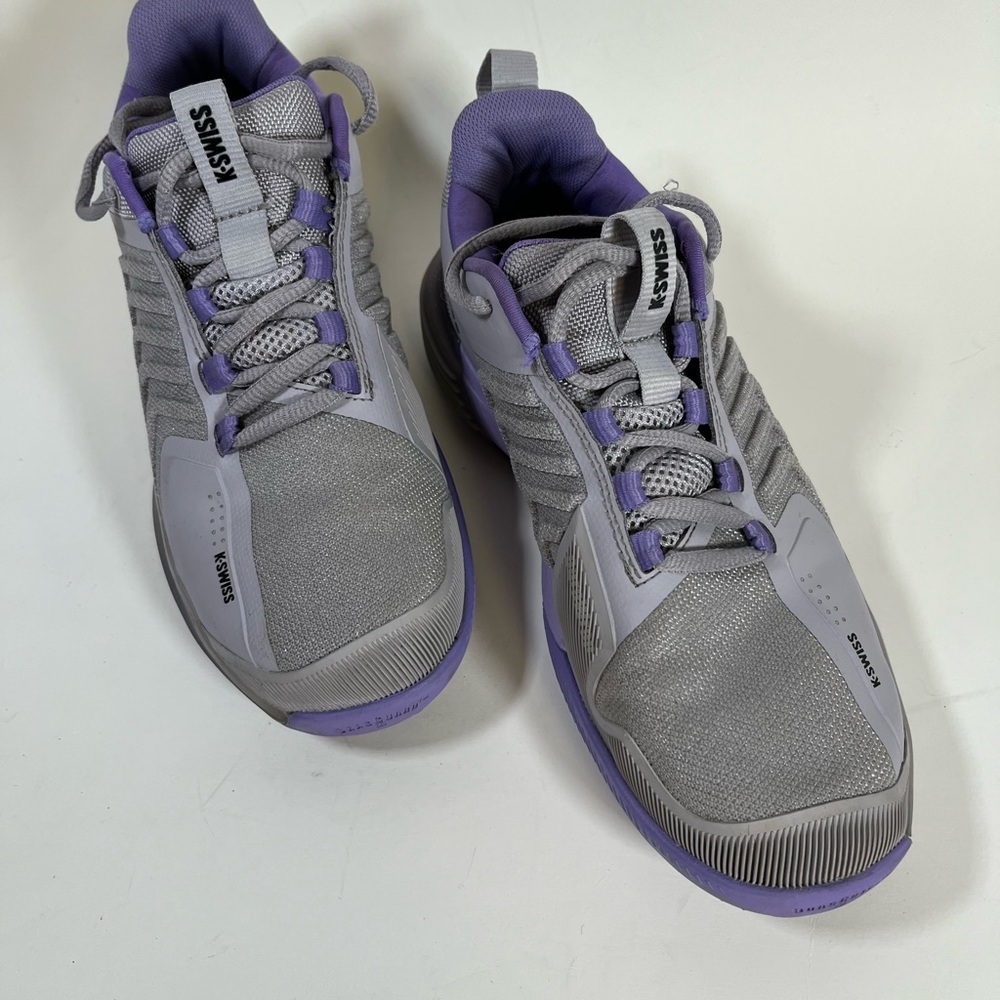 K-Swiss Ultrashot 3 Purple Glow Womens Size 8.5 Tennis Shoes 96988 028- M LOW